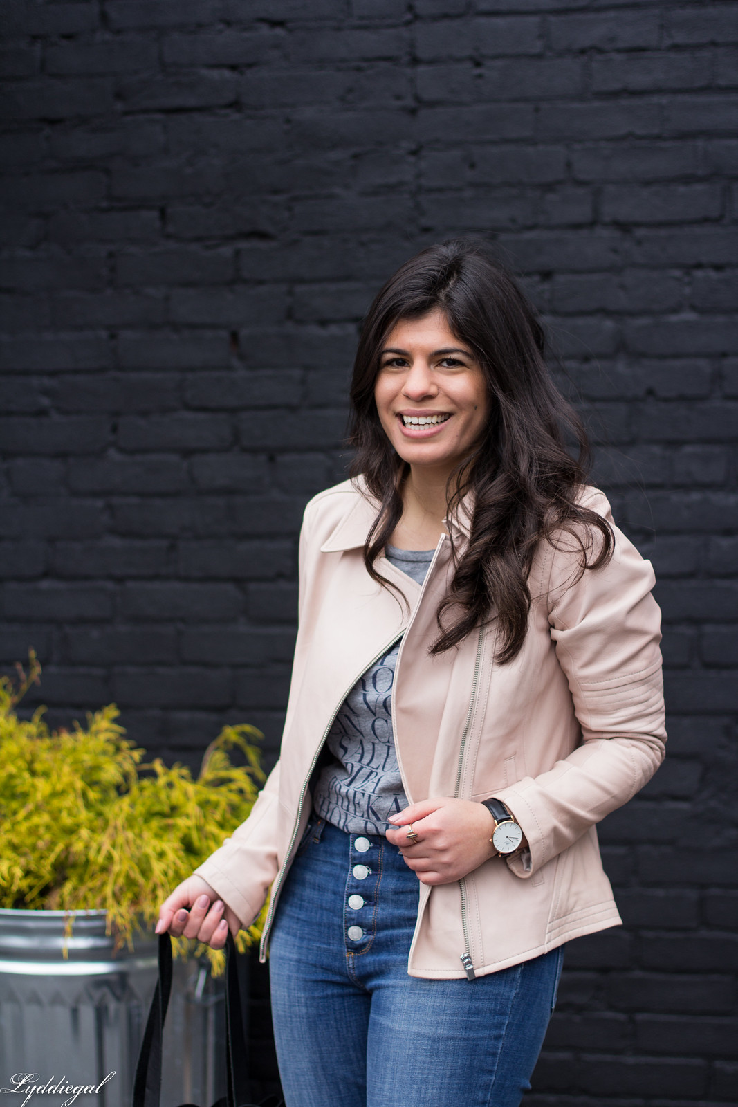 blush leather moto jacket, button fly jeans, cheers tee-5.jpg